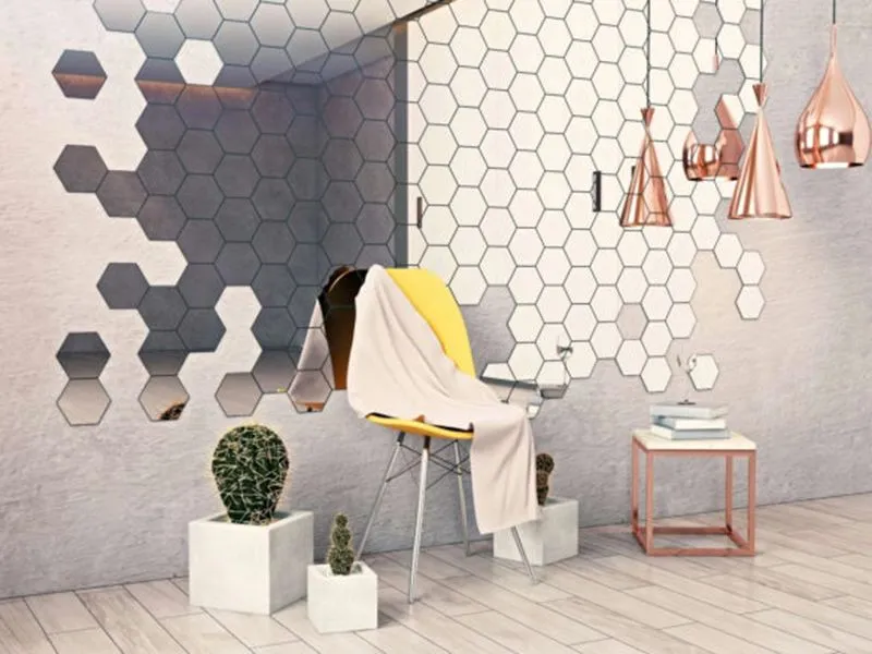 Керамическая плитка ДЕКОРАТИВНАЯ ЗЕРКАЛЬНАЯ ПЛИТКА от производителя ДСТ –  фото