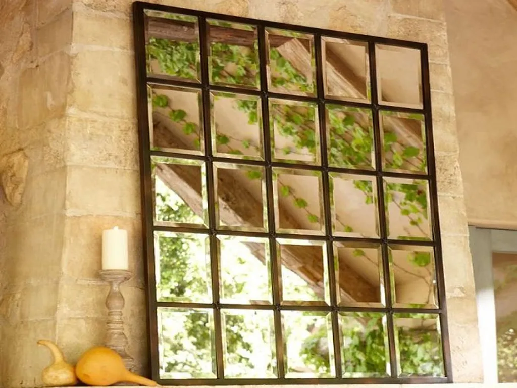 Керамическая плитка ПРЯМОУГОЛЬНАЯ ЗЕРКАЛЬНАЯ ПЛИТКА С ФАЦЕТОМ от производителя ДСТ –  фото