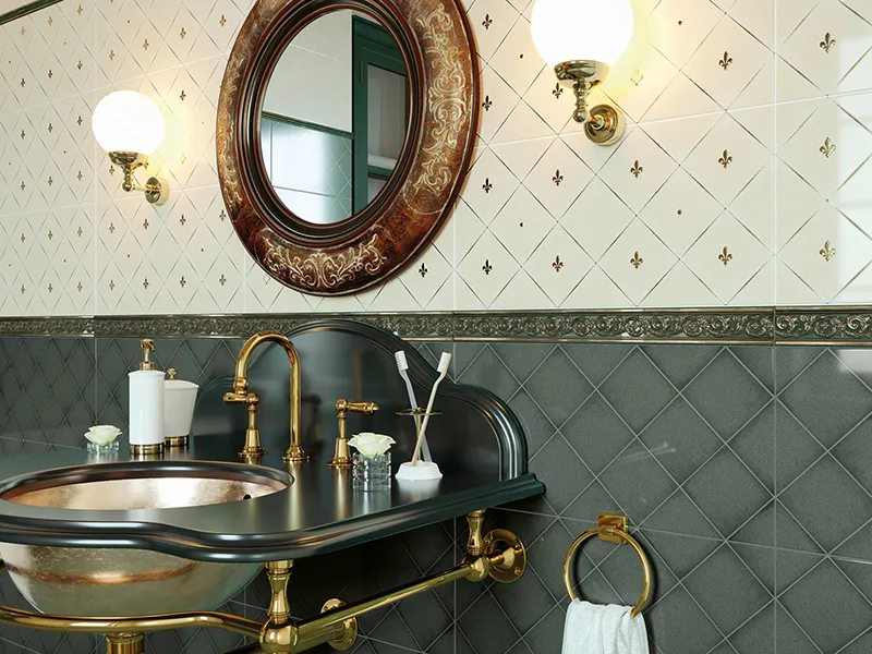 Керамическая плитка ADELE ARCTIC/LATTE от производителя New Trend –  фото