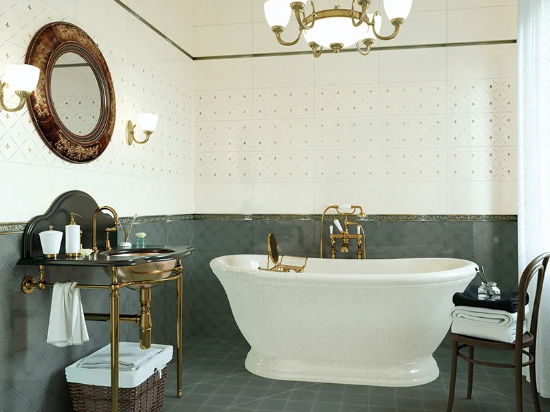 Керамическая плитка ADELE ARCTIC/LATTE от производителя New Trend –  фото