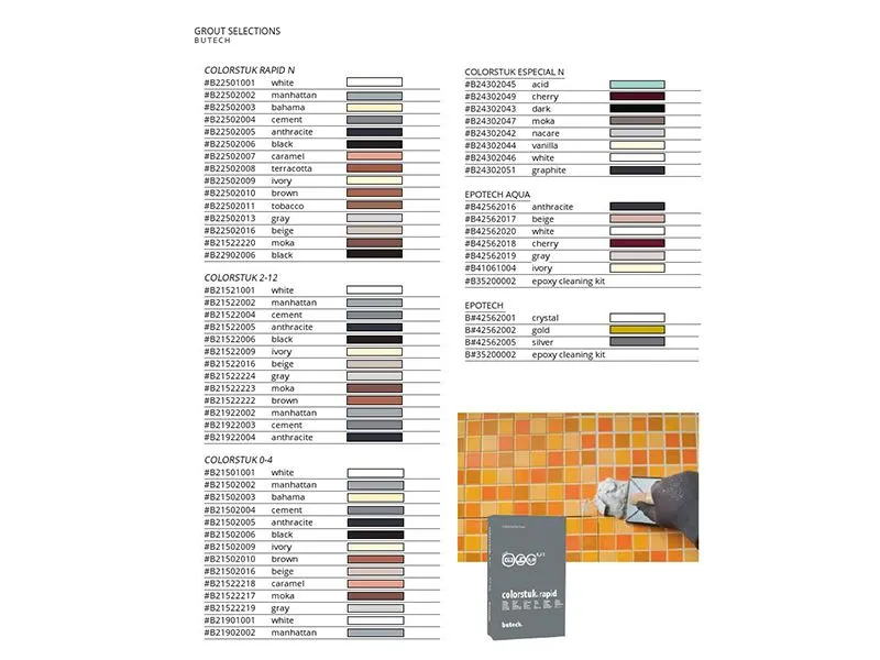 Аксессуары ЗАТИРКИ COLORSTUK от производителя Butech –  фото