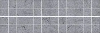 Декор Rock мозаичный серый MM11187