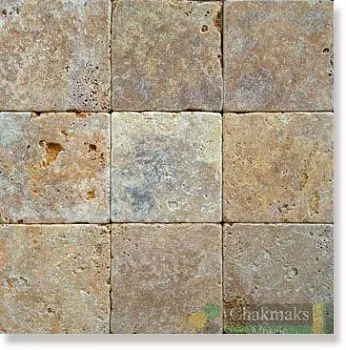 Плитка из травертина GOLD/TUMBLED