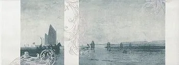 Декор STG\B208\15016 Ньюпорт корабли зеленый (8мм)