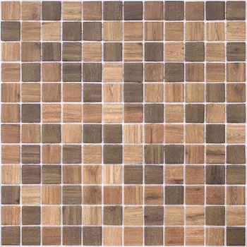 (Vidrepur) Мозаика Wood Dark Blend (на сетке) 31.7x31.7