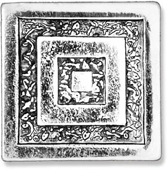 Декоративная латунная вставка "Инфинити-серебро"