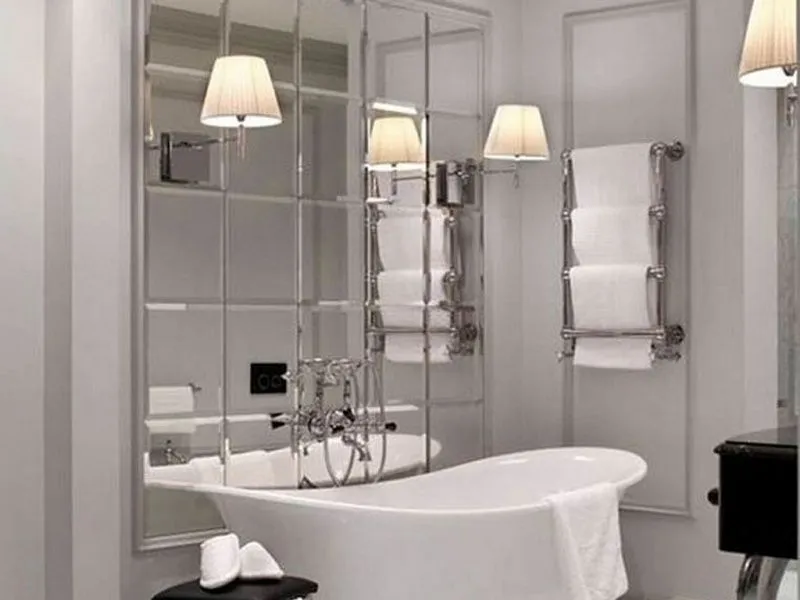 Керамическая плитка ПРЯМОУГОЛЬНАЯ ЗЕРКАЛЬНАЯ ПЛИТКА С ФАЦЕТОМ от производителя ДСТ –  фото