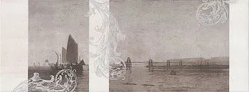 Декор STG\A208\15010 Ньюпорт корабли коричневый (8мм)