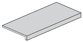 Угловая ступень Charme Deluxe Invisible White Scalino Destro правая (620070001609)