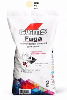 Водостойкая затирка Glims Дикий мёд 2 кг