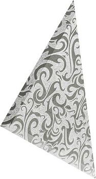 Треугольная зеркальная серебряная плитка Алладин-4 ТЗСАл-4