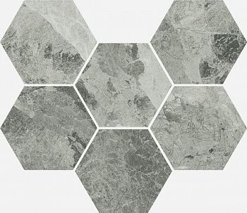 Мозаика Extra Silver Mosaico Hexagon (620110000067)