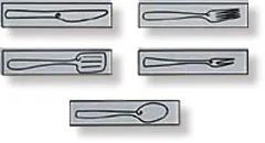 5528 Декор JASBA-SENSO 5528 cultery  (5 шт. в уп.)