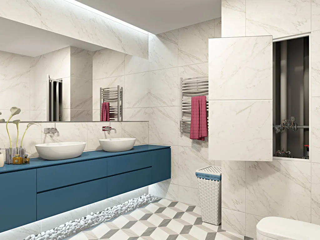 Аксессуары Сантехнический люк под плитку ИНЖЕНЕР - 2 от производителя Alkraft –  фото