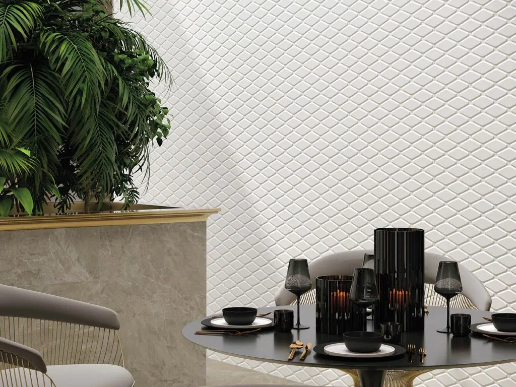 Керамическая плитка 3D WHITE WALL от производителя Atlas Concorde (Russia) –  фото