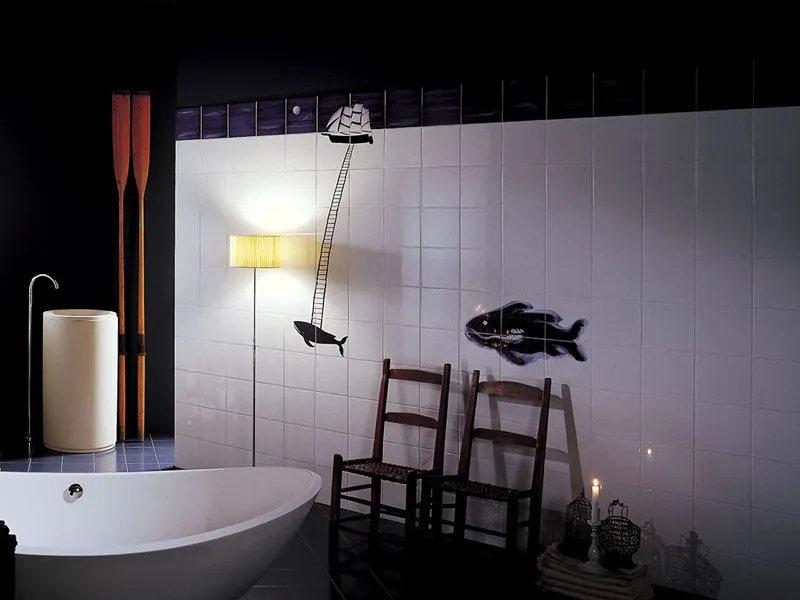 Керамическая плитка IL VELIERO E LA BALENA от производителя Bardelli –  фото