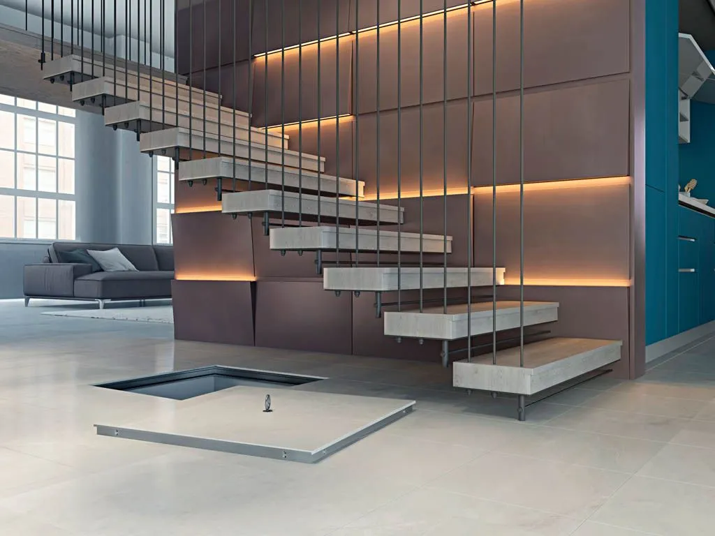 Аксессуары Сантехнический люк под плитку КОМФОРТ от производителя Alkraft –  фото