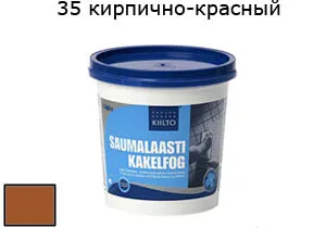 Затирка для швов Saumalaasti № 35 (1 кг) кирпично-красный