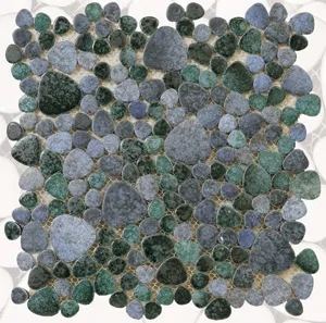 Kiesel 1004 Storm мозаика Темно-зелено-сине-серый