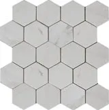 Мозаика Hexagon MwP 74x74 натур.мрамор