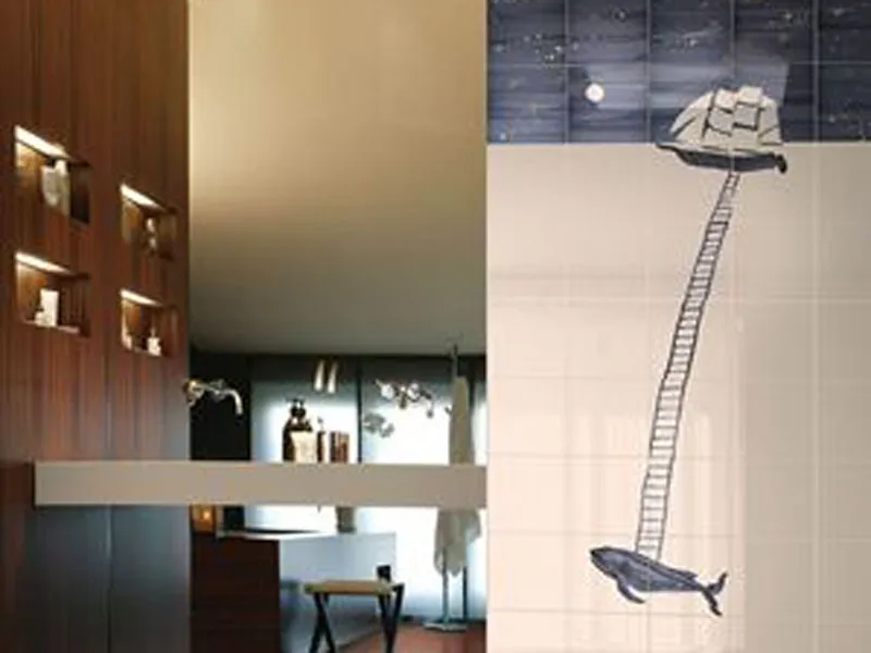 Керамическая плитка IL VELIERO E LA BALENA от производителя Bardelli –  фото