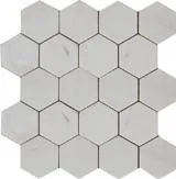 Мозаика Hexagon Mw Tumbled 74x74 натур.мрамор