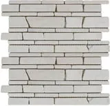 Мозаика Broken White натур.мрамор