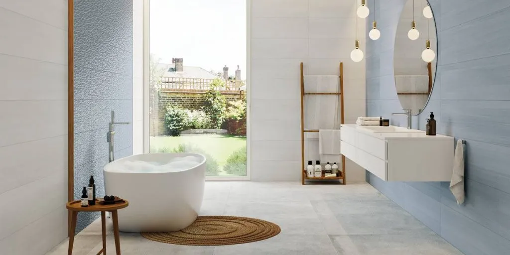 Яркая, сияющая своей чистотой, белоснежная облицовка – идеальный вариант.