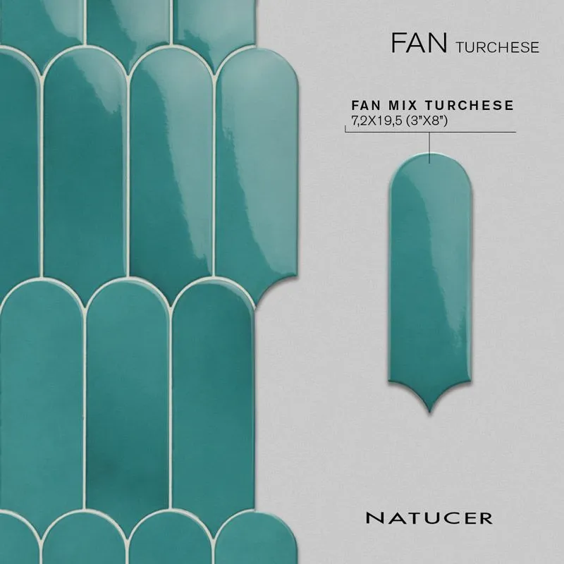 Плитка Fan Turchese