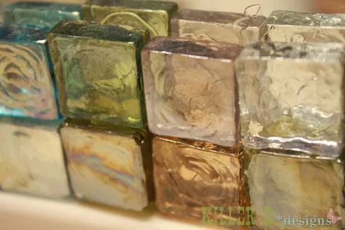 Стеклянная мозаика формы шеврон