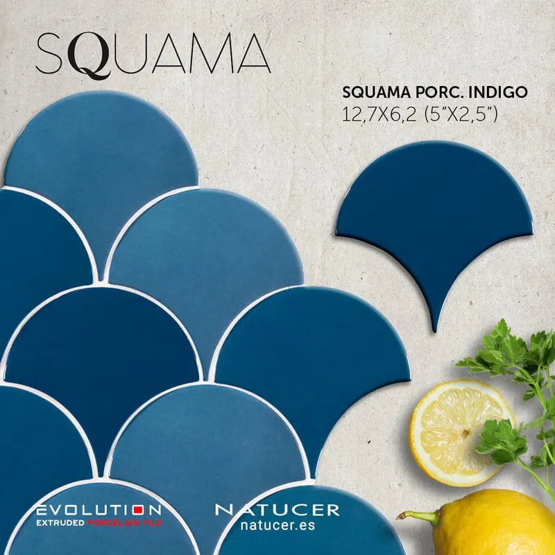 коллекция Pescateria Squama Indigo от Natucer