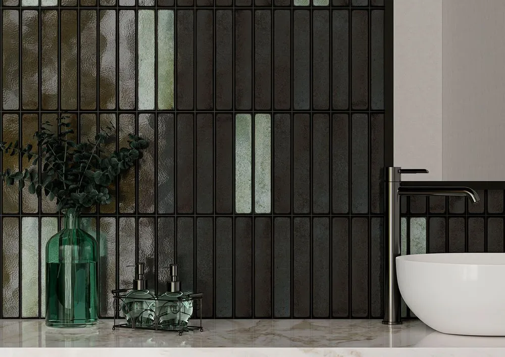 Коллекция Melrah - это прямоугольная плитка размером 5х25 см