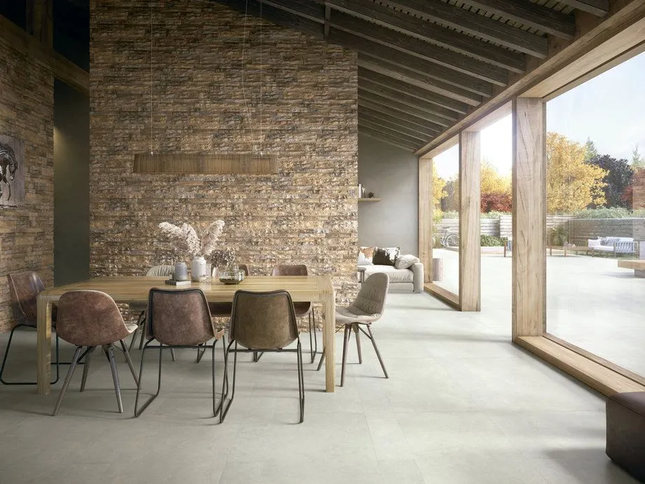 Благодаря инновациям в керамической индустрии и декоративному потенциалу плитки появилась возможность объединить эти две текстуры в одно целое посредством коллекции Blend. Благодаря инновациям в керамической индустрии и декоративному потенциалу плитки появилась возможность объединить эти две текстуры в одно целое посредством коллекции Blend.