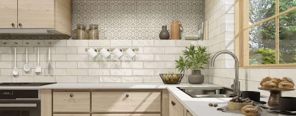 Белоснежная облицовка никогда не выйдет из моды. Разбавить однотонность отделки поможет коллекция White с ее набором рельефов, форматов и декоров.