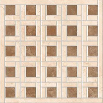 Керамогранит Marfim K943912 Мозаичный Декор Бежевый/Коричневый Матовый