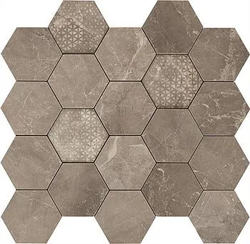 Мозаика HEXAGON SUPREME GREY LEV (02618)