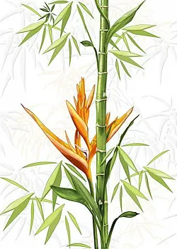 Декор Jungle (JU2M051) белый
