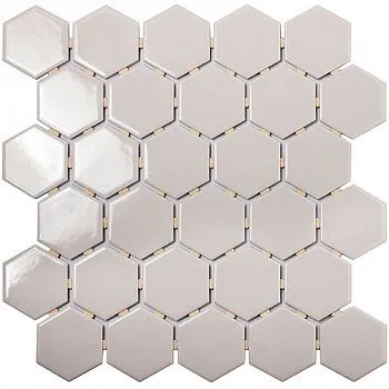 Мозаика Hexagon small Grey Glossy (MT20116)