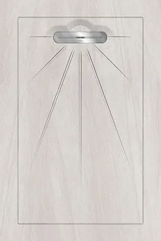 Керамический душевой поддон ARSTONE WHITE - MULTI LINEAR MASSIVE