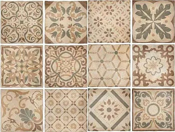 Декор Terrae Toscane Formella MixA (Mix 12 без подбора) Nat