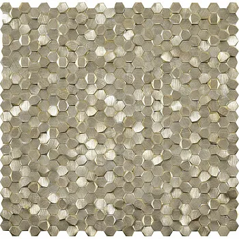 Мозаика Gravity Aluminium 3D Hexagon Gold (L244008731)