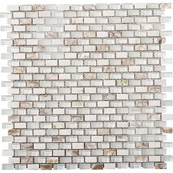 Мозаика Tribal Pearl White (1x2)