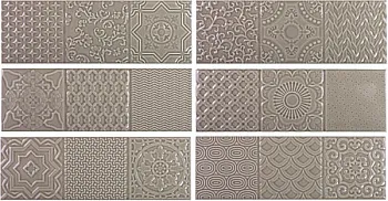 Настенная плитка ESENCIA  RELIEVE GRIS BRILLO (СП663)