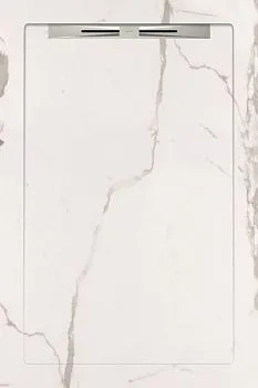 Керамический душевой поддон INFINITY WHITE - SLOPE LINE 120