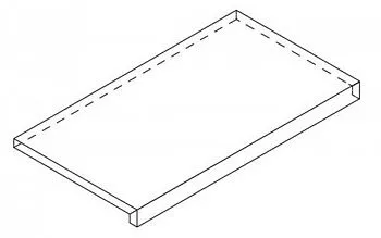 Фронтальная ступень Millennium X2 Black Scalino Frontale (6200700017240)