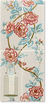 Панно COMP.4PZ VIV.ROSA/AZZ.GABBIA