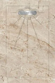 Керамический душевой поддон CAMANZONI BEIGE - MULTI LINEAR MASSIVE