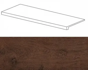Oak Reserve Dark Brown Scalino Frontale / Оак Резерв Дарк Браун Ступень