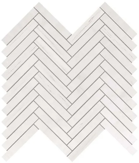 Мозаика настенная Marvel Stone Bianco Dolomite Herringbone Wall (9SHD) (изображение)