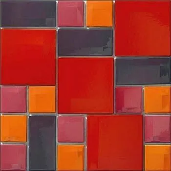 Мозаика из керамики Day-To-Day Red Mix /Красный K5400918 чип 5х5 5х10 10х10 сетка